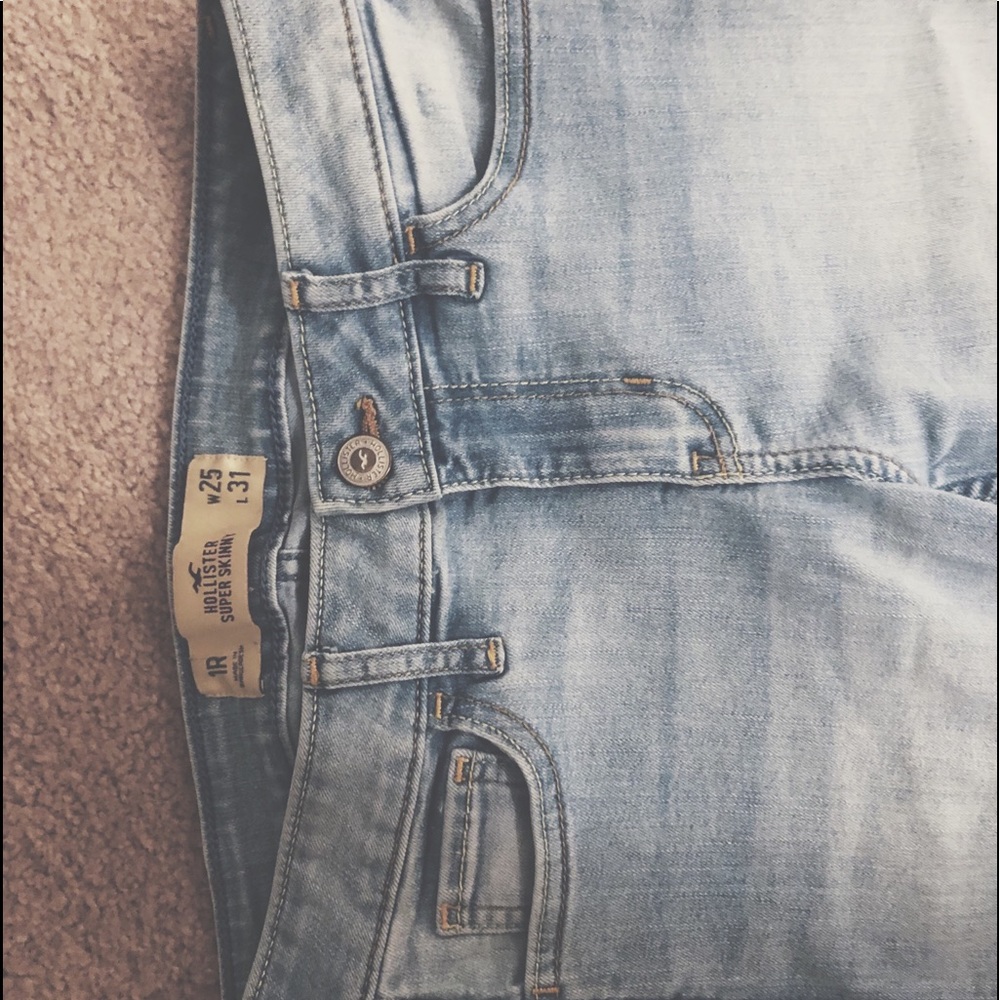 HOLLISTER super skinny blue jeans - Picture 3 of 4